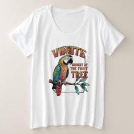 パラダイスオンザフルーツブランチ プラスサイズTシャツ