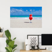 パラダイスカラフルのカクテル ポスター (ホームオフィス)