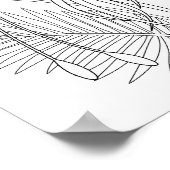 パラダイスカラーリングページの鳥 ポスター (角)