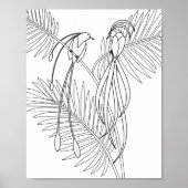 パラダイスカラーリングページの鳥 ポスター (正面)