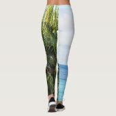 パラダイスカリブのパーム#1 #tropical #ocean #wall レギンス (裏面)
