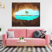 パラダイスカリブの キャンバスプリント (インサイチュ (リビング))