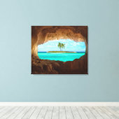 パラダイスカリブの キャンバスプリント (インサイチュ (ウッドフロア))