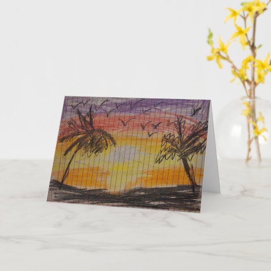 パラダイスカード カード (黄色い花)