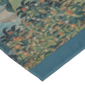 パラダイスガーデンのハッピーライフ中世タペストリー テーブルクロス (アングル)