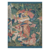 パラダイスガーデンのハッピーライフ中世タペストリー テーブルクロス (正面)