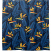 パラダイスガーデンの夜鳥2 シャワーカーテン (正面)