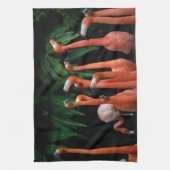 パラダイスキッチンのフラミンゴ キッチンタオル (縦)