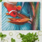 パラダイスキッチンタオルの道化魚 キッチンタオル (折り畳み)