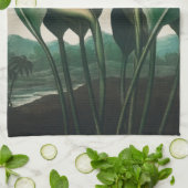 パラダイスキッチンタオルの鳥 キッチンタオル (折り畳み)