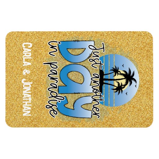 パラダイスクルーズドアマグネットでちょうど別の日 マグネット (横)