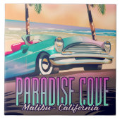 パラダイスコーブ,マリブ,カリフォルニアの旅行ポスター タイル (正面)
