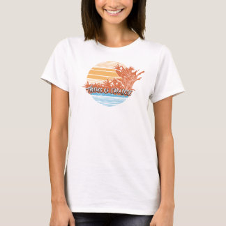 パラダイスサンセットスパゲッティストラップタンクの泥棒 Tシャツ