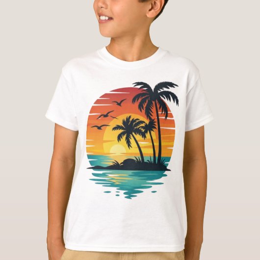 パラダイスサンセット Tシャツ (正面)