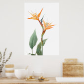 パラダイススケッチ（花） ポスター (キッチン)