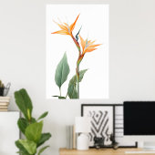 パラダイススケッチ（花） ポスター (ホームオフィス)