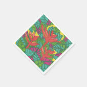 パラダイストロピカルの鳥 スタンダードカクテルナプキン (角)
