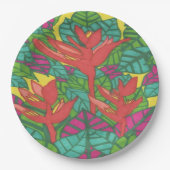 パラダイストロピカルの鳥 ペーパープレート (正面)