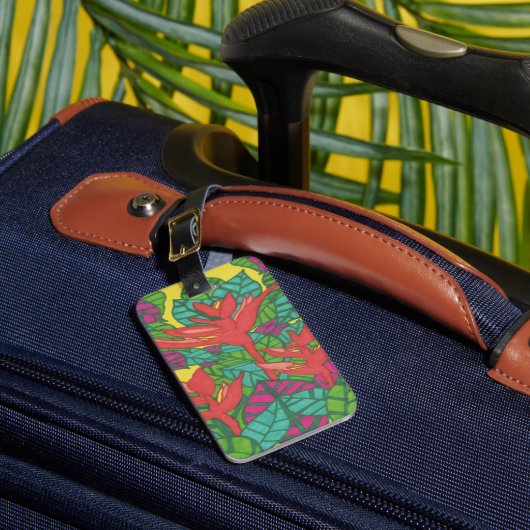 パラダイストロピカルジャングルの鳥 ラゲッジタグ (正面インサイチュ1)