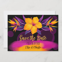 パラダイスハイビスカスの鳥は日付カードを保存