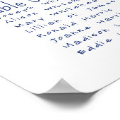 パラダイスハワイアン結婚の座席表 ポスター (角)