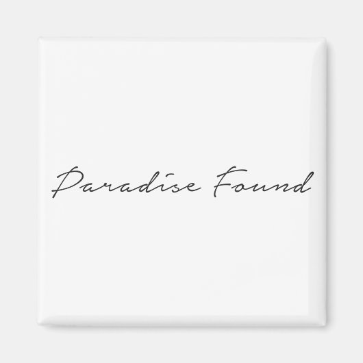 パラダイスバケーションアートワード文字アートおもしろいトラベルアート マグネット (正面)