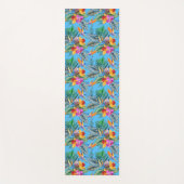 パラダイスバードアンドオーキッドサマーブルーガーデン ヨガマット (正面)