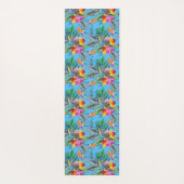 パラダイスバードアンドオーキッドサマーブルーガーデン ヨガマット (裏面)