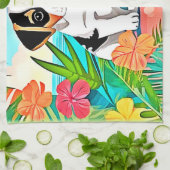 パラダイスパピーデザイン キッチンタオル (折り畳み)