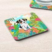 パラダイスパピーデザイン コースター (左側)