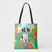 パラダイスパピーデザイン トートバッグ (正面)