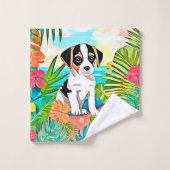 パラダイスパピーデザイン バスタオルセット (ウォッシュタオル)