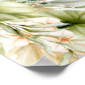 パラダイスパンパスブライダルシャワーウェルカムサイン ポスター (角)