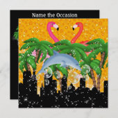 パラダイスパーティーインスタイルブライトライト – SRF 招待状 (正面/裏面)