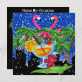 パラダイスパーティーインスタイルブライトライト – SRF 招待状 (正面/裏面)