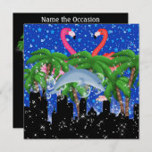 パラダイスパーティーインスタイルブライトライト – SRF 招待状 (正面/裏面)