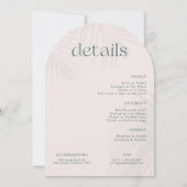 パラダイスパーティー | モダンバチェロレッテ週末 招待状 (裏面)