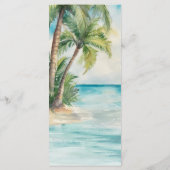 パラダイスパームズトロピカルビーチ結婚式 メニュー (裏面)