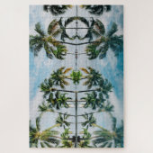 パラダイスパームツリーリフレクション ジグソーパズル (縦)