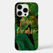 パラダイスパームハワイアンアロハ数々の&金ゴールド Case-Mate iPhoneケース (裏面)