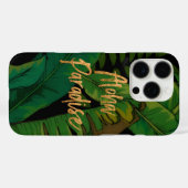 パラダイスパームハワイアンアロハ数々の&金ゴールド Case-Mate iPhoneケース (裏面 (横))