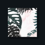 パラダイスパームフロンズ キャンバスプリント<br><div class="desc">パラダイススイープIバイグレースポップ。様々な形の葉ヤシの木のは、使用される色の選択ユニークによって対照的である。 | 138464GG</div>