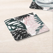 パラダイスパームフロンズ スクエアペーパーコースター (アングル)