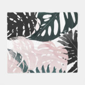 パラダイスパームフロンズ フリースブランケット (正面(横))