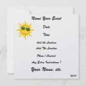 パラダイスビーチアイスクリーム 招待状 (裏面)