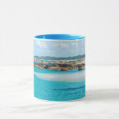 パラダイスビーチエメラルドシーグリーンズプールオーストラリア マグカップ (中央)