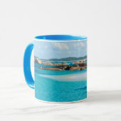 パラダイスビーチエメラルドシーグリーンズプールオーストラリア マグカップ (正面左)