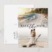 パラダイスビーチサンセットコースタルザデイト 案内ポストカード (正面/裏面)