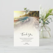 パラダイスビーチサンセットコースト結婚ーズサンキューユユー 招待状 (スタンド正面)