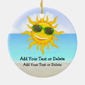 パラダイスビーチサンタ – SRF セラミックオーナメント (裏面)